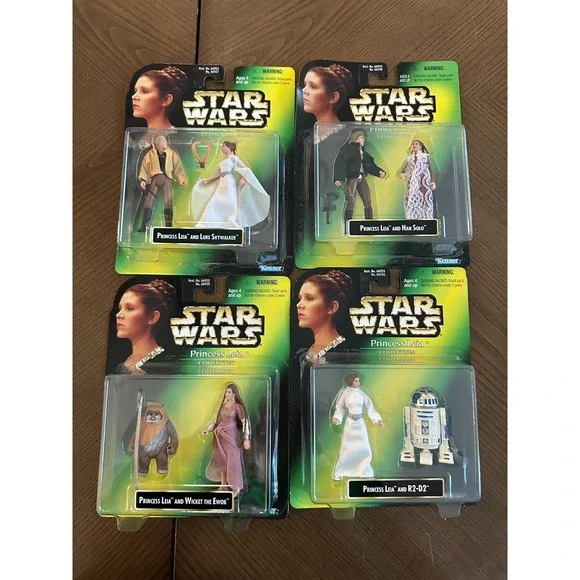 SET of 4‎ Princess Leia Collection 1997 STAR WARS Power of the Force NEW Kenner - Picture 5 of 5